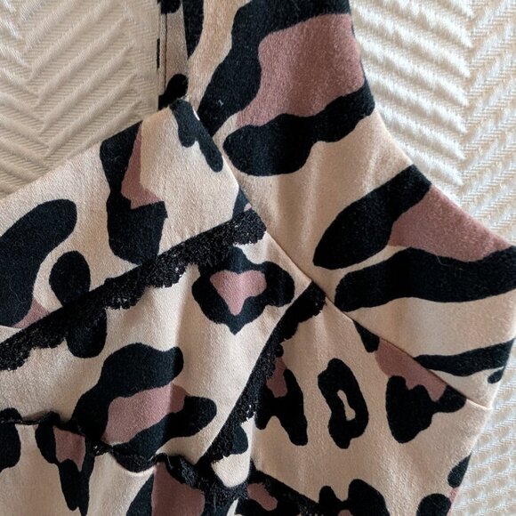 STAR by Julien Macdonald Leopard Bodycon Dress Retro Pin-up Size 10-12 - Picture 9 of 14